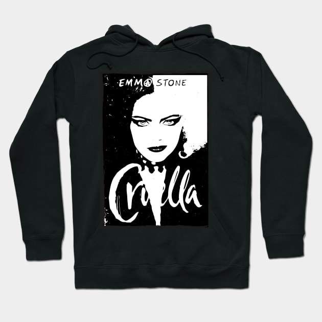 Cruella with Emma Stone Hoodie by Evgenija.S